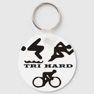 Porte-clés Tri Hard Triathlon Cadeaux Vêtements et accessoire
