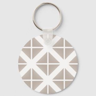 Porte-clés Triangle Motif tendance beige