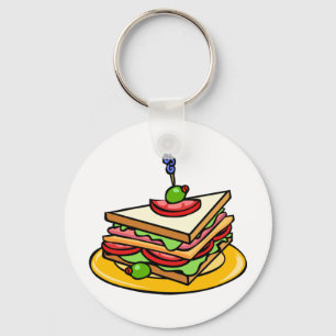 Porte-clés Triangle Sandwich Keychain