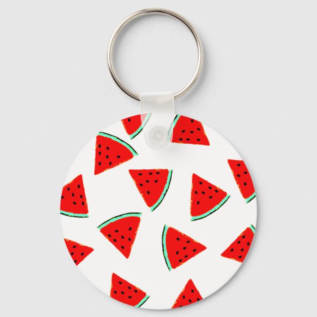 Porte-clés Triangles Motifs de pastèque (Recto)