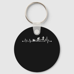 PORTE-CLÉS TRIATHLON HEARTBEAT T SHIRT