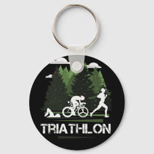 Porte-clés Triathlon, nature merveilleuse