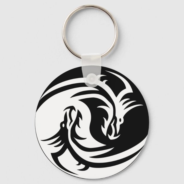 Porte-clés Tribal Yin Yang (Recto)