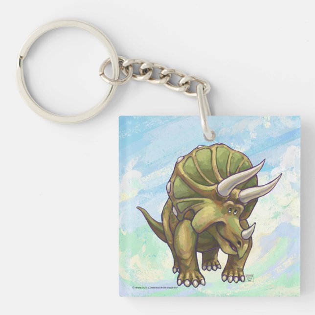 Porte-clés Tricératops (Devant)