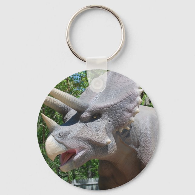 Porte-clés Tricératops Dinosaures (Recto)