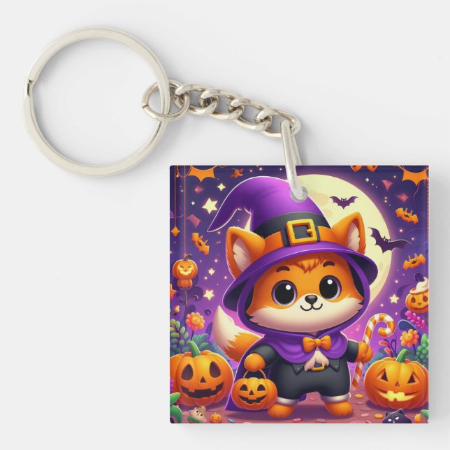 Porte-clés Trick ou Treat Fox (Devant)
