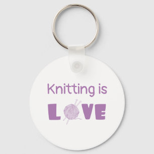 Porte-clés Tricot est amour