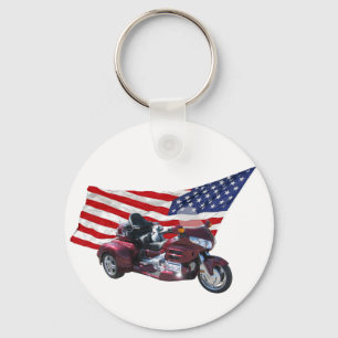 Porte-clés Tricycle patriotique