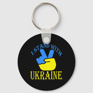 Porte-clés Trident ukrainien Drapeau ukrainien Drapeau ukrain