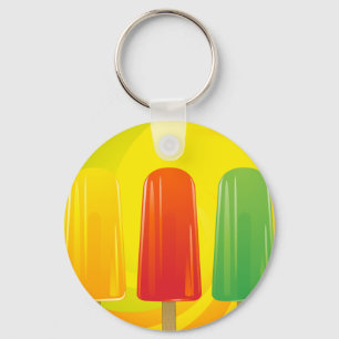 Porte-clés Trio de sucettes glacées d'été Popsicles lumineuse