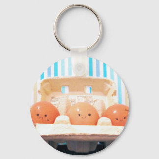 Porte-clés Trio d'oeufs