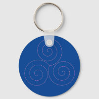 Triskele rose sur Arrière - plan bleu