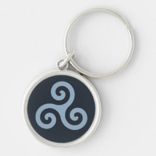 Porte-clés Triskelion Bleu