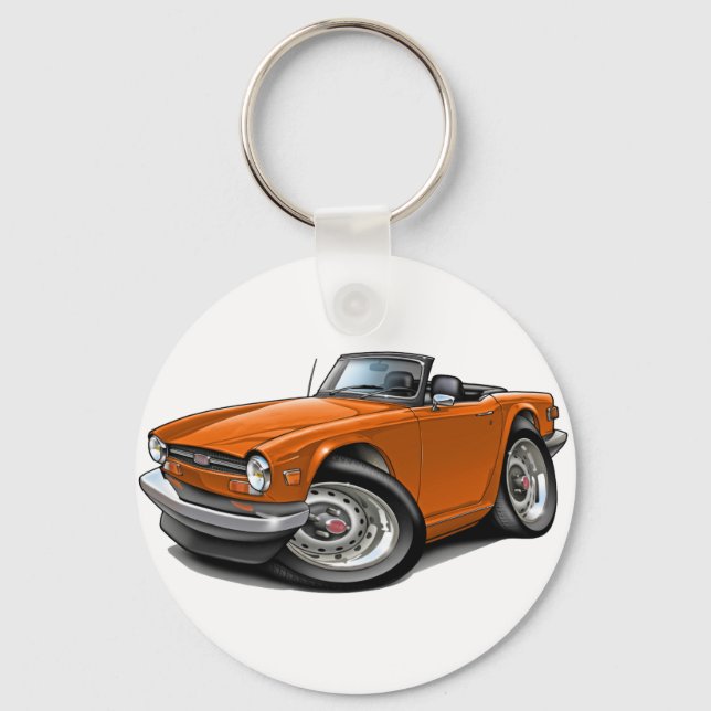 Porte-clés Triumph TR6 Orange Car (Recto)