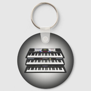 Porte-clés Trois claviers modernes : Synthétiseurs : Porte -