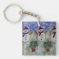 Trois motoneiges de Noël