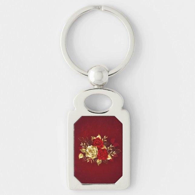 Porte-clés Trois Roses de bijoux (Devant)