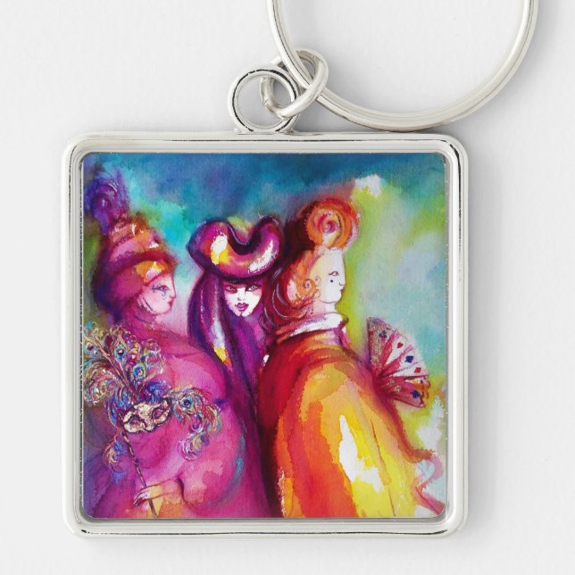 Porte-clés TROISIÈME MASQUE / Mascarade vénitienne (Devant)