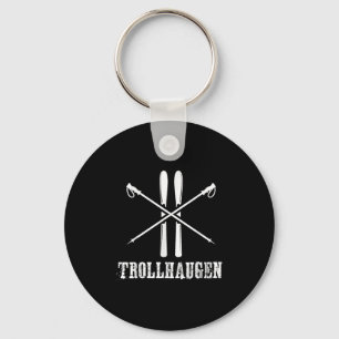 Porte-clés Trollhaugen Wisconsin Ski Ski Ski Rustique Alpi
