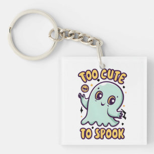 Porte-clés Trop Mignonne Pour Parler Mignonne Fantôme Hallowe