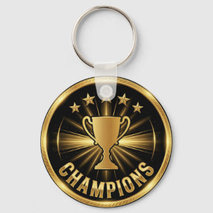 Porte-clés Trophée de vainqueur Crête dorée