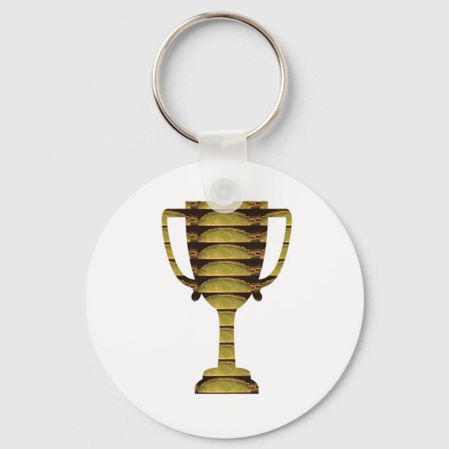 Porte-clés TROPHY GOLD : Réussite, Concurrence, Sports (Recto)