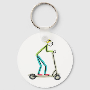 Porte-clés Trottinette électrique Stickman