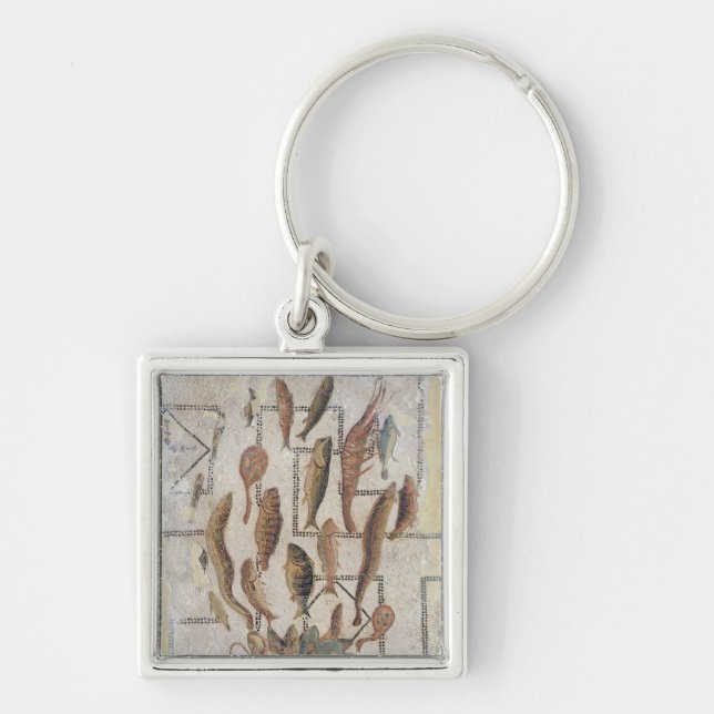 Porte-clés Trottoir dépeignant des poissons s'échappant d'un (Devant)