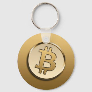 Porte-clés Trousseau en Bitcoin doré