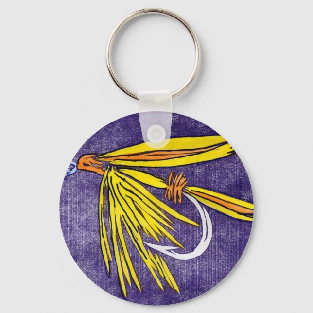Porte-clés Trout classique Porte - clé "Jaune et orange" (Recto)