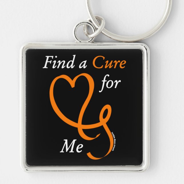 Porte-clés Trouver un remède/coeur/moi...RSD/CRPS (Devant)