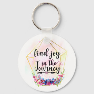 Porte-clés Trouvez La Joie Dans Le Voyage