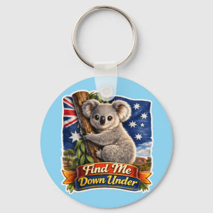 Porte-clés Trouvez-Moi Là-Bas – Arbre à Koalas Mignon à Serre