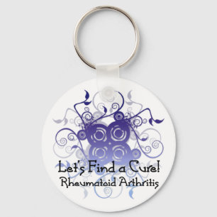 Porte-clés Trouvons un remède ! Conception de l'arthrite rhu