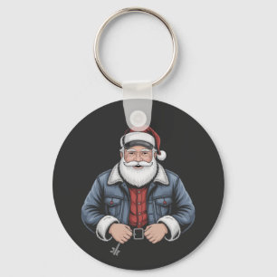 Porte-clés Trucker Santa Claus Funny Camion Conduite Noël