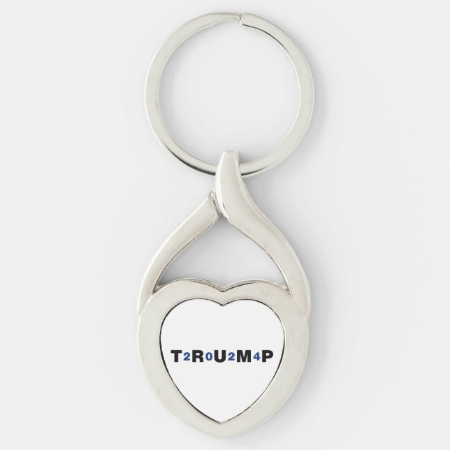 Porte-clés Trump 2024 bleu (Devant)