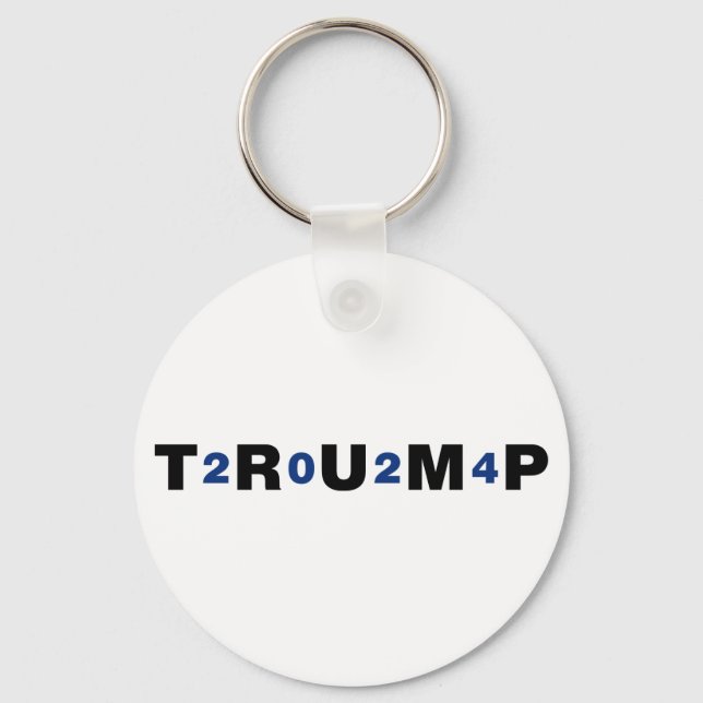 Porte-clés Trump 2024 bleu (Recto)