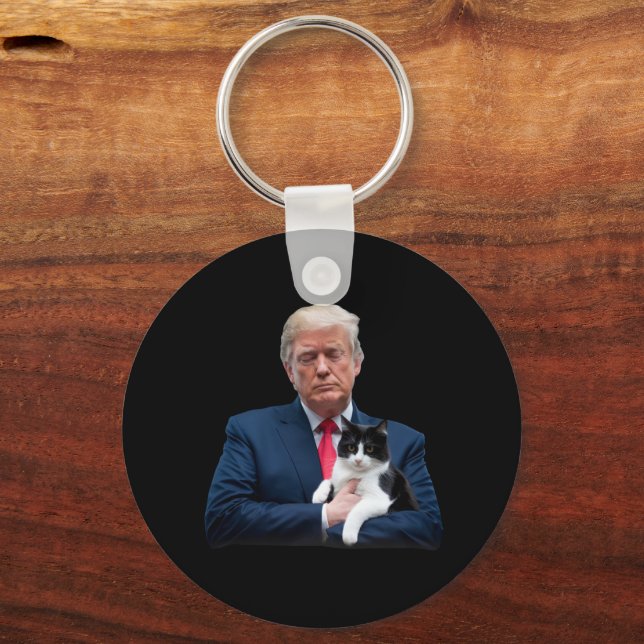 Porte-clés Trump 2024 Cat MAGA Funny Trump Cat (Recto)
