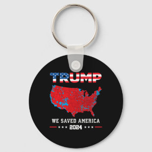 Porte-clés Trump 2024 Nous avons sauvé l'élection présidentie