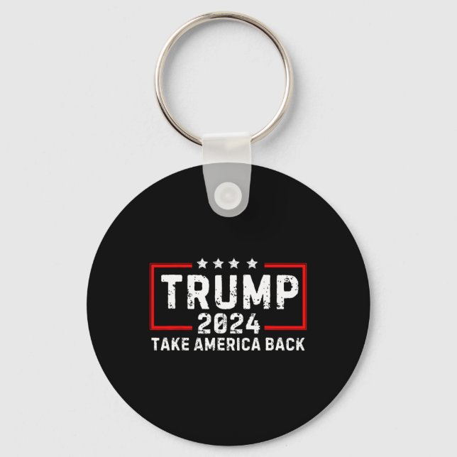 Porte-clés Trump 2024 - Retour des élections américaines - re (Recto)
