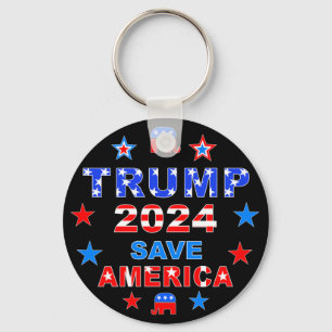 PORTE-CLÉS TRUMP 2024 SAVE AMERICA