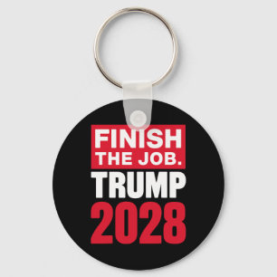 Porte-clés Trump 2028 Terminez le travail Trump 2028