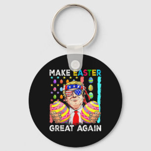 Porte-clés Trump amusant rendre Pâques grand à nouveau lapin