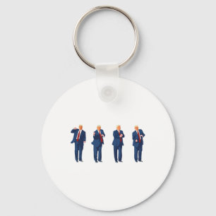 Porte-clés Trump Dance 4 juillet Trump 2024