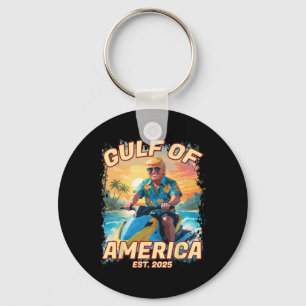 Porte-clés Trump Gulf Of Usa 2025 Funny 47th Pro Trump Mexico