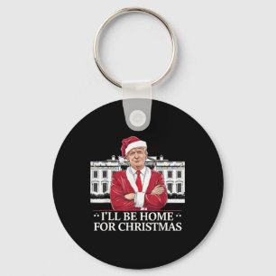 Porte-clés Trump Je serai à la maison pour Noël Whitehouse 20