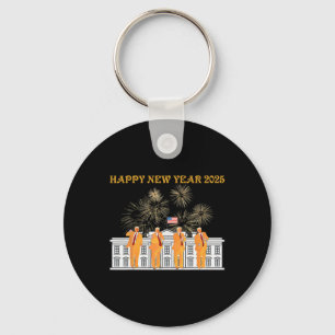 Porte-clés Trump Nouvel An 2025 Feu d'artifice de la Maison B
