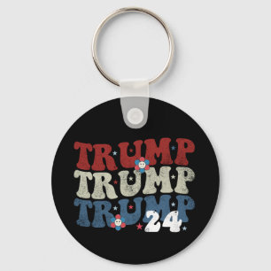 Porte-clés Trump Retro Super Flower 24 2024 Election