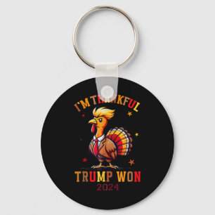 Porte-clés Trump Thanksgiving Je remercie Trump Won