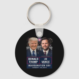 Porte-clés Trump Vance Inauguration Day 2025 Donald Trump Jd